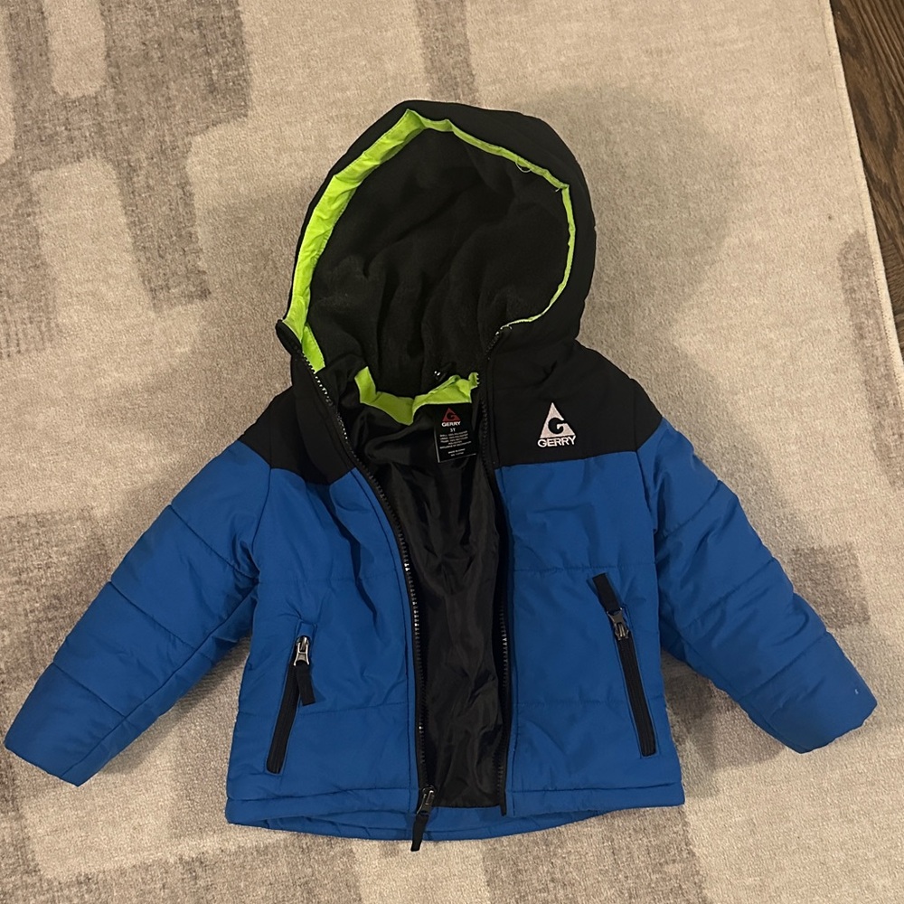 Gerry Weber Blue and Black Hooded Jacket